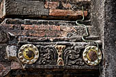 Bagan Myanmar. Sulamani temple. Makara, ogres and other stucco ornaments. 